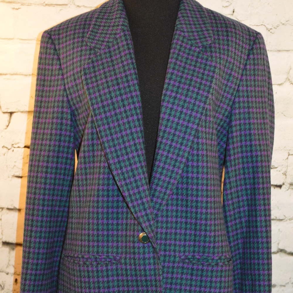 Pendleton Blazer Wool 1 Button Vintage Blazer Sz 8